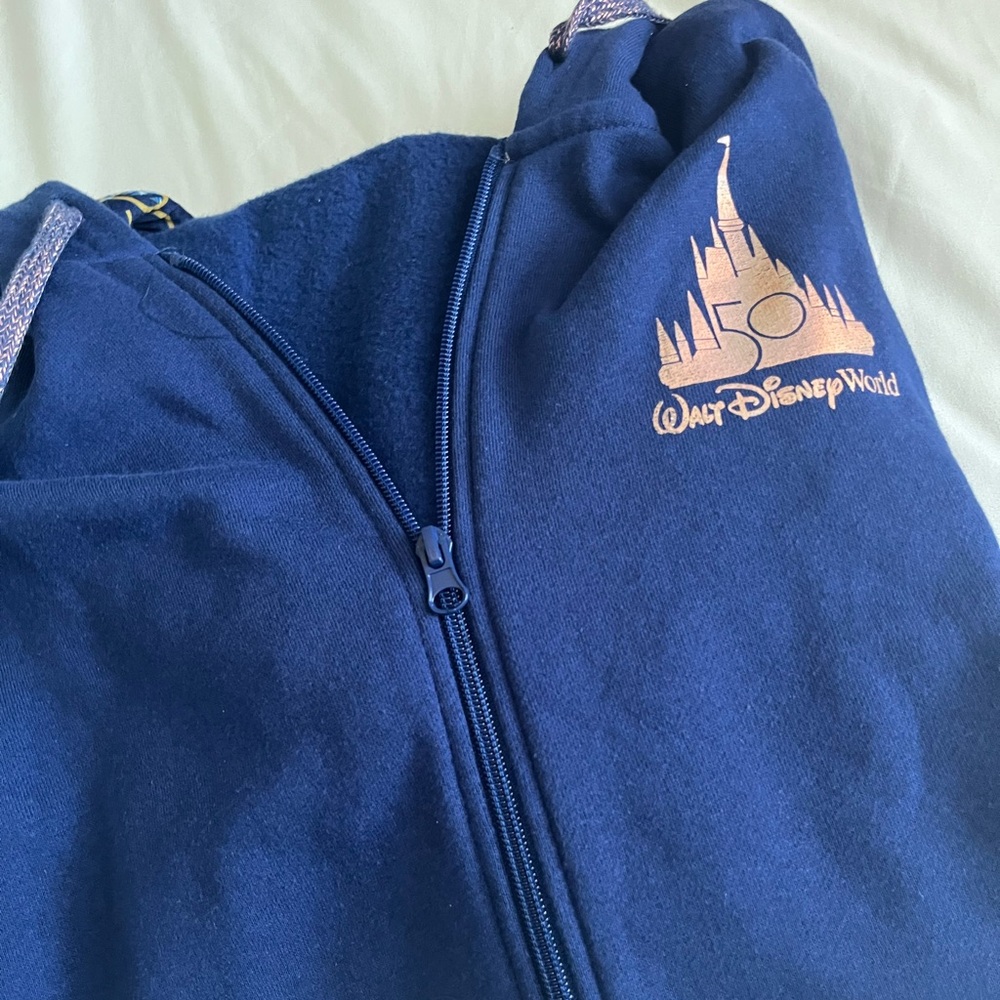 RAREEE Disney World 50th Anniversary Full Zip Up Hoodie Sweatshirt Women’s Large